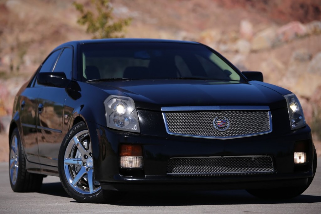 Front view of a Black 2004 Cadillac CTS-V
