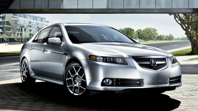Front view of a silver Acura TL Type-S