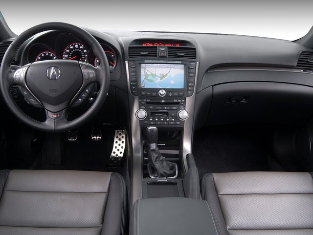 Forward view of a 2008 Acura TL Type-S interior