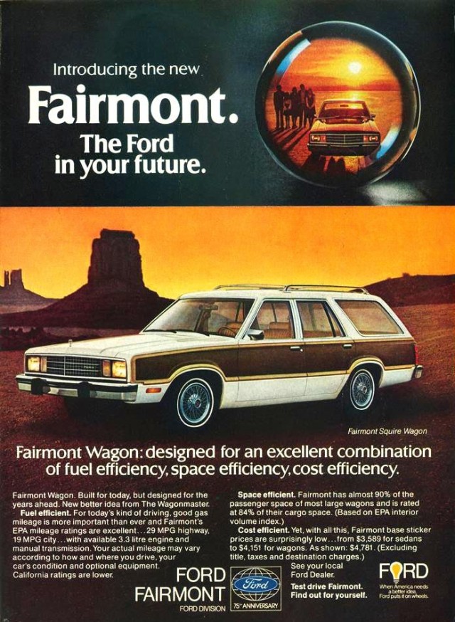 Ford Fairmont wagon ad